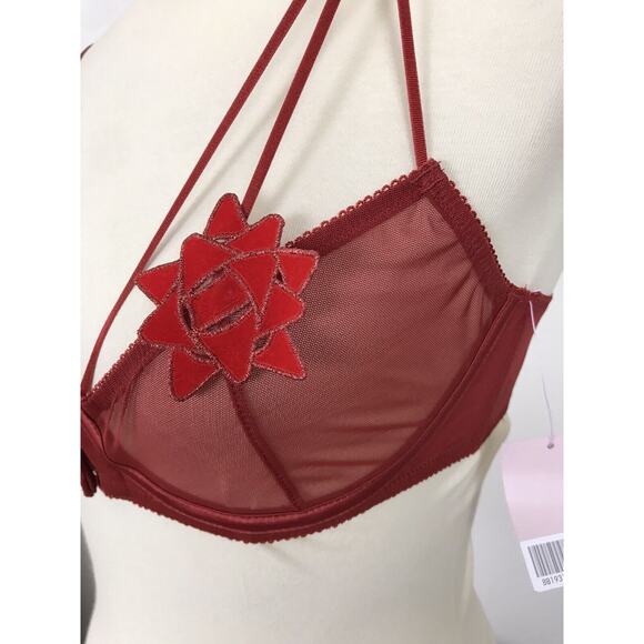 Fenty X Savage Lingerie Sheer Floral Embroidered Underwire Bra - Picture 6 of 12